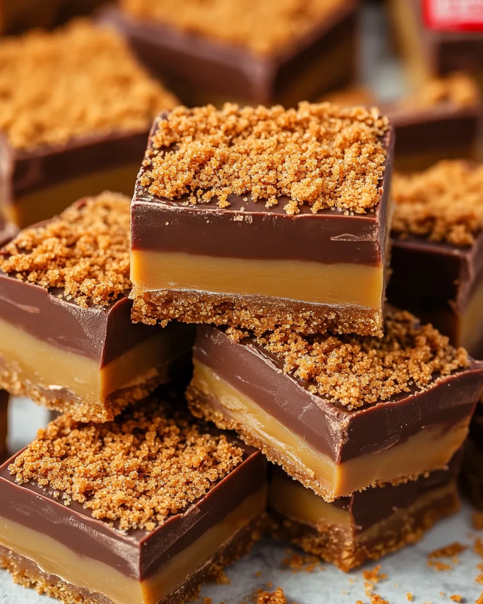 Biscoff Millionaires Traybake.