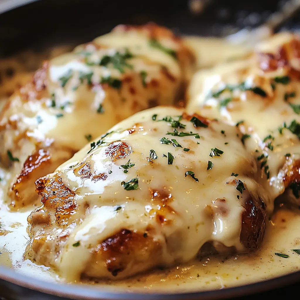 Ein Schnitzel aus Texas Roadhouse, das mit Sauce und Kräutern zubereitet wurde.
