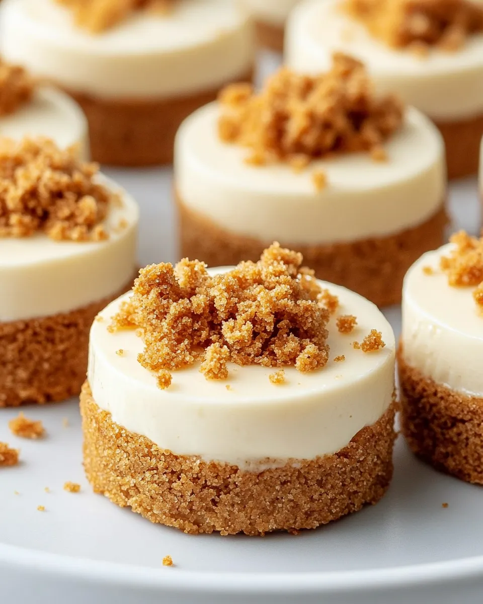 Mini Biscoff Cheesecake Cups.