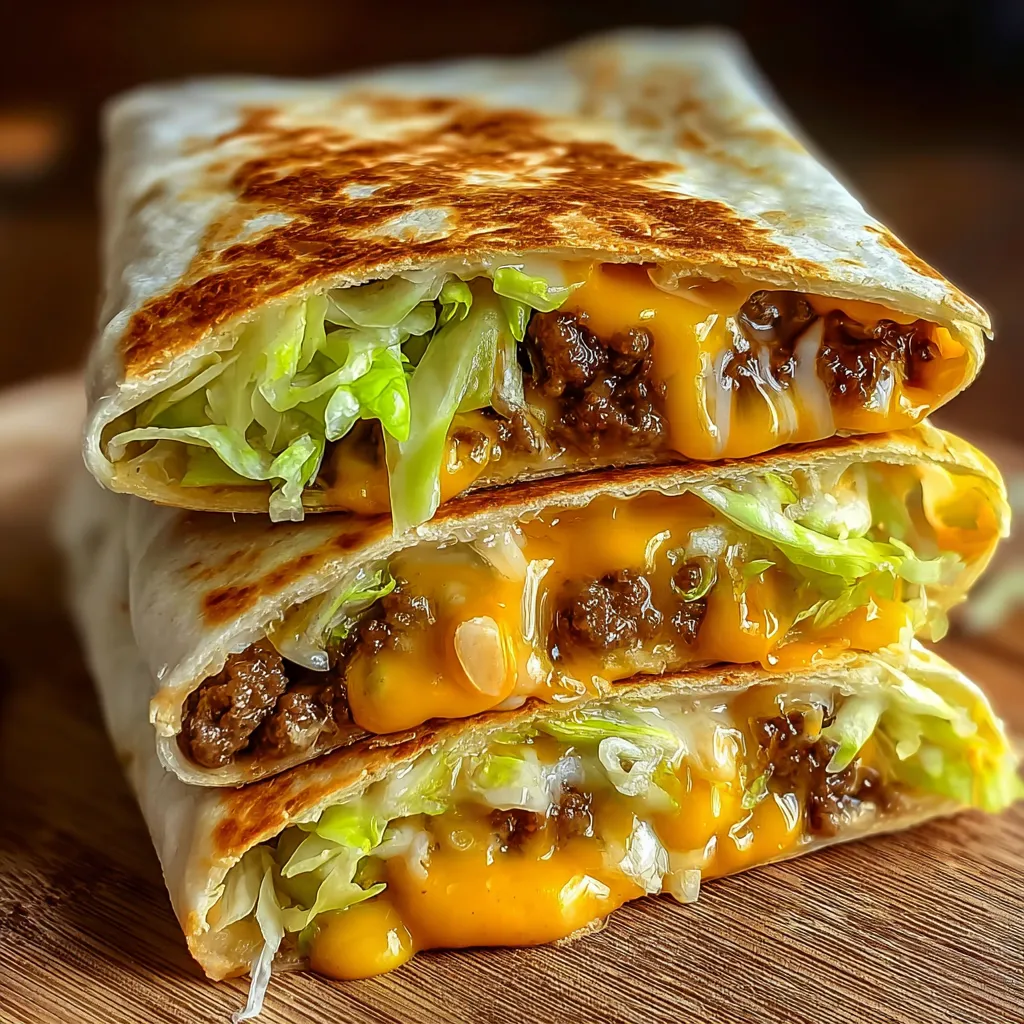 Ein Big Mac Wrap, der mit Käse, Lettuce und einer speziellen Sauce zubereitet wurde.