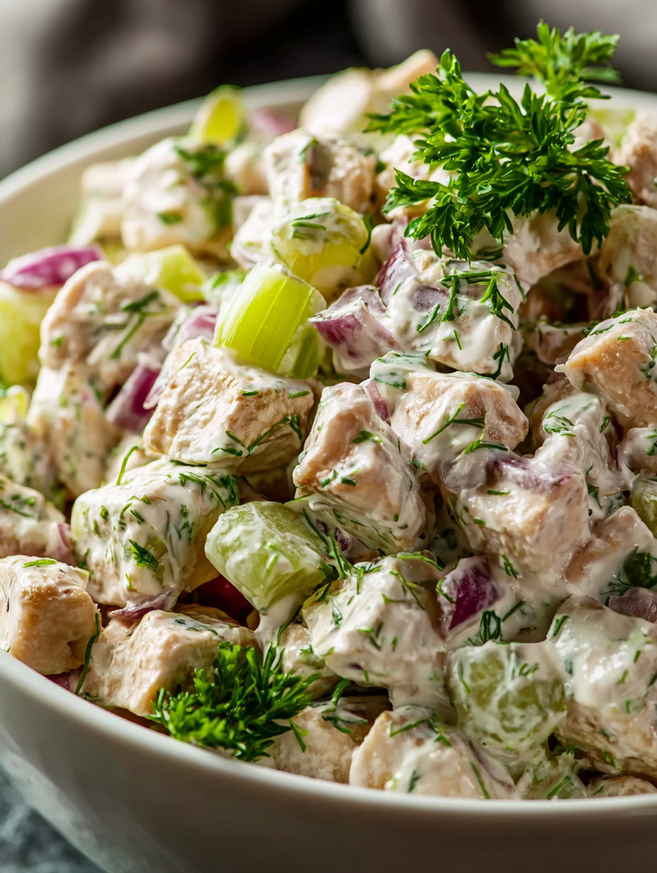 Ein weißer Teller mit einer Mischung aus Gemüse und Zwiebeln, darunter auch Koriander.
