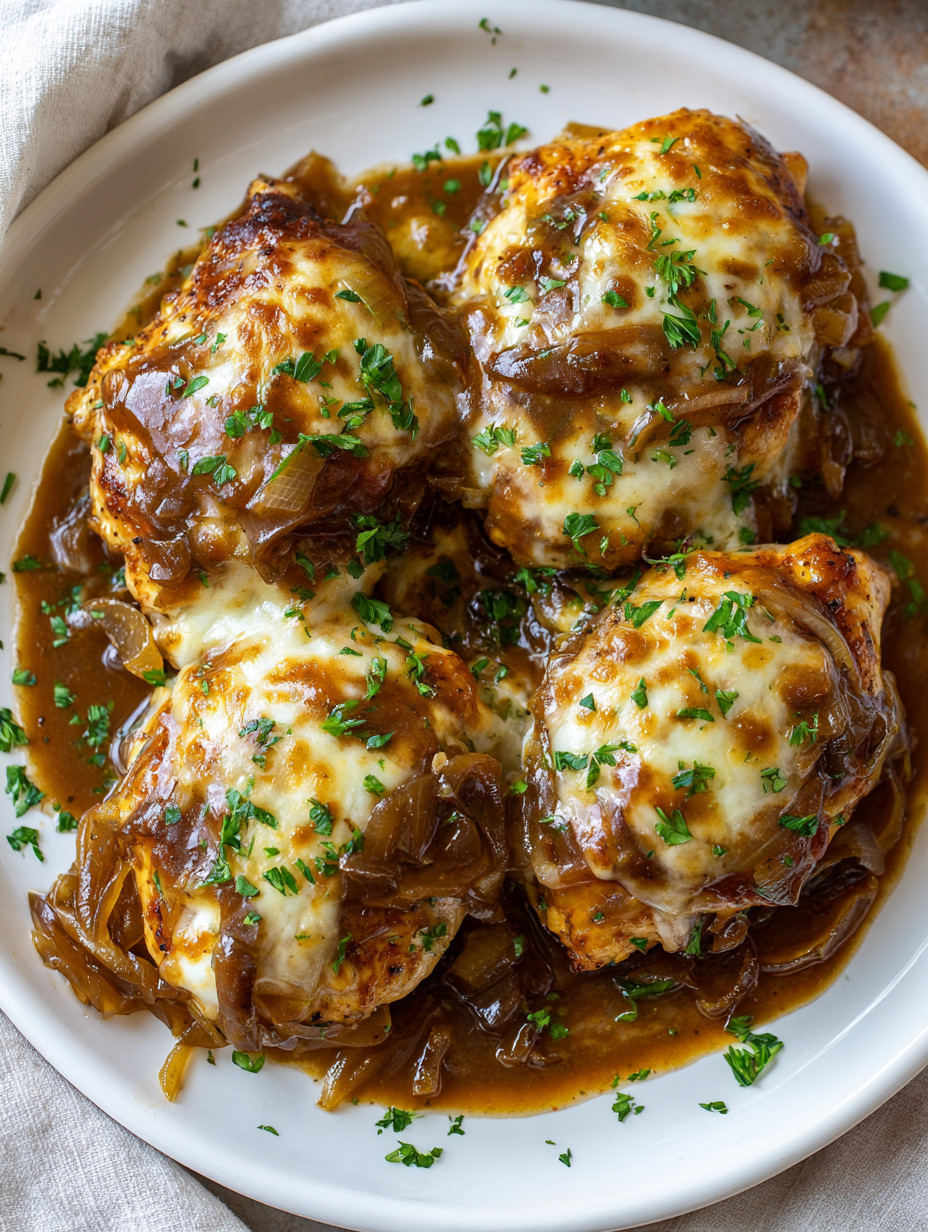 Ein Plate mit gegrillten Chicken-Knöcheln, die mit Sauce und Zwiebeln garniert sind.