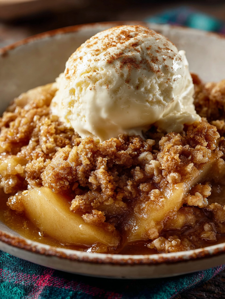Eine Schüssel mit einem Dessert, bestehend aus einer Mischung aus Obst, Eis und Zucker.