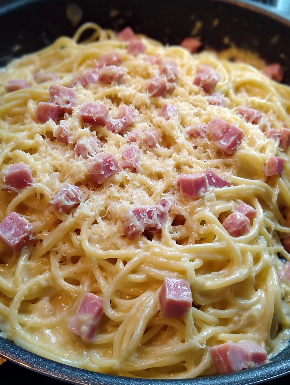 Eine Schüssel mit Pasta und gerösteten Schweinehüften.