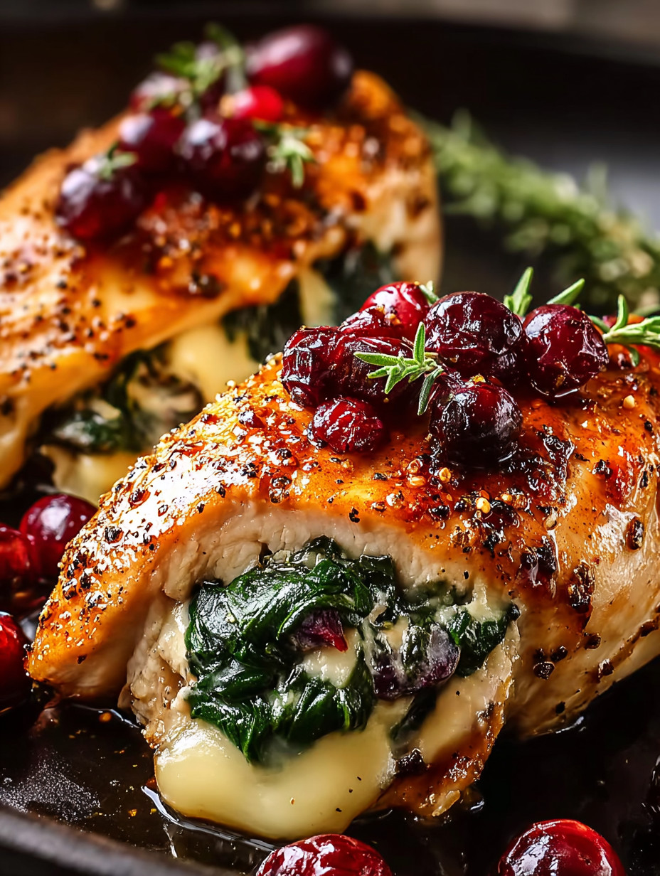 Ein gegrilltes Stück von Chicken mit Zwiebeln und Spinat.