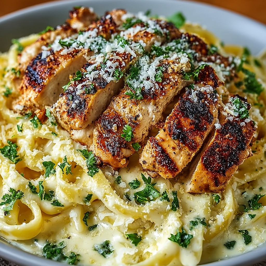 Ein Schüssel mit Pasta und Zwiebeln.