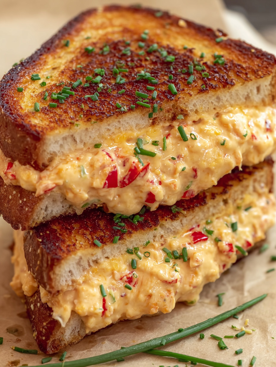 Zwei Toastbrot mit Ketchup und Zwiebeln.