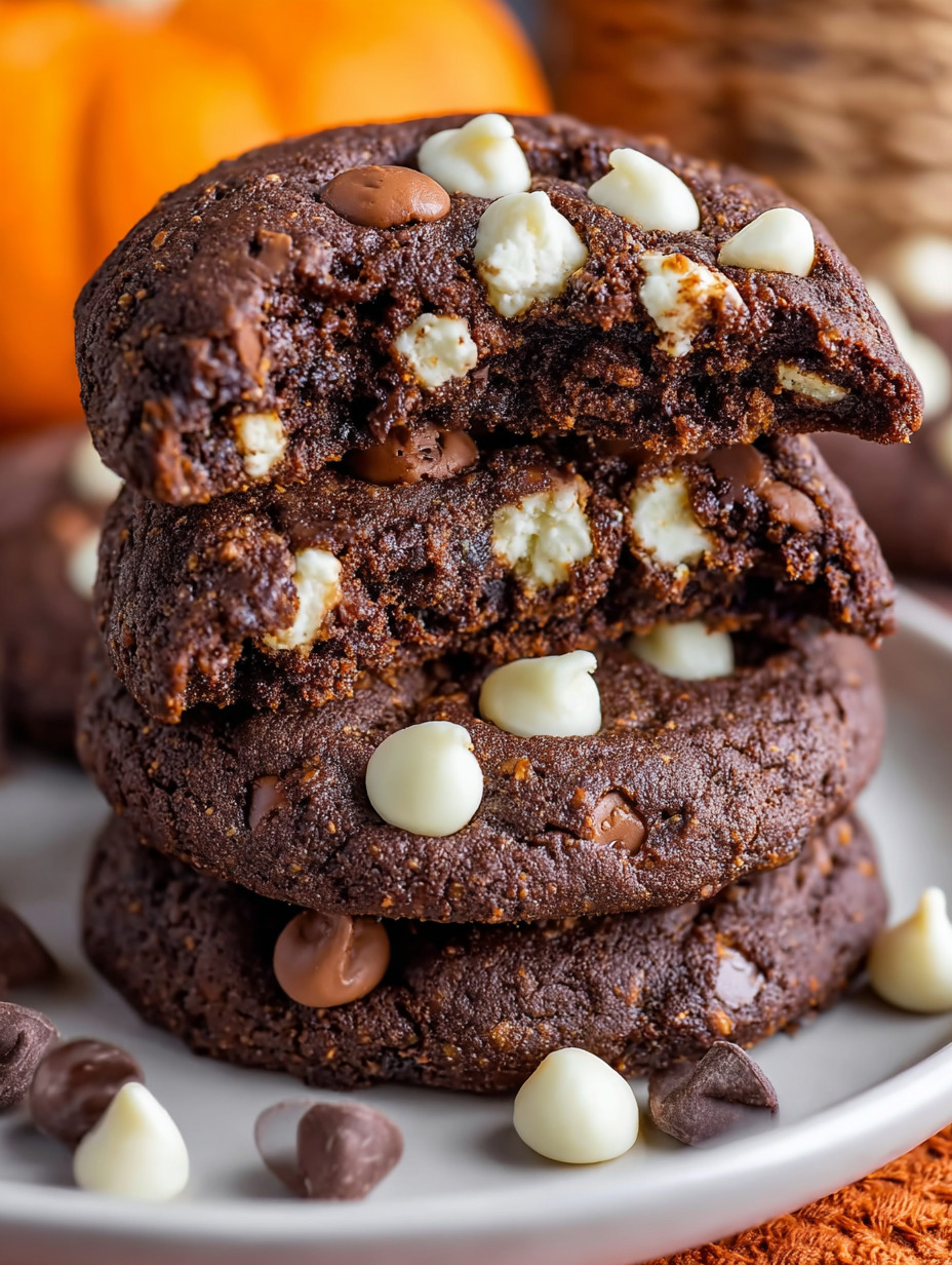 Eine Platte mit Schokoladenkuchen, die mit Schokoladenschokolade und Schokoladenschokolade garniert sind.