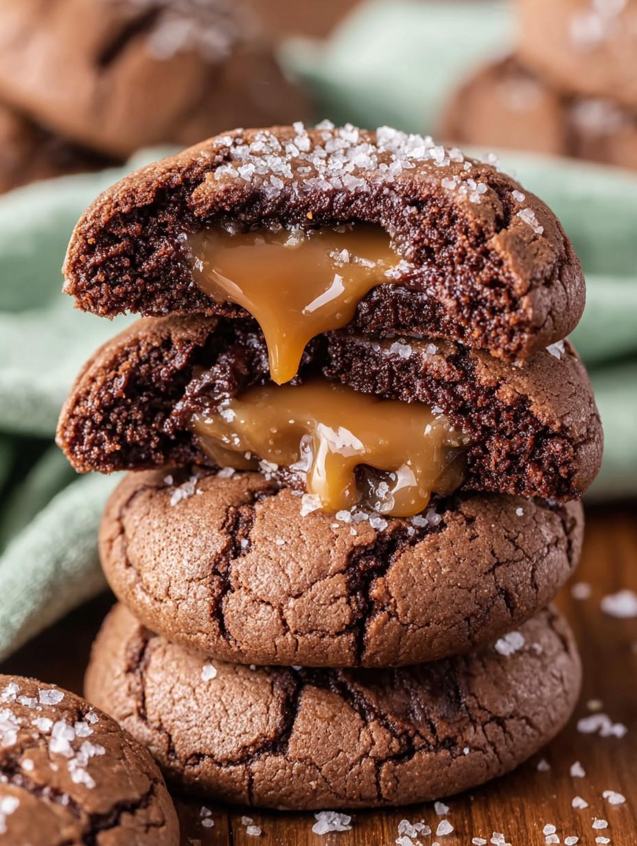 Eine Schokoladensuppe mit Zucker und Karamell auf einem Dessert.