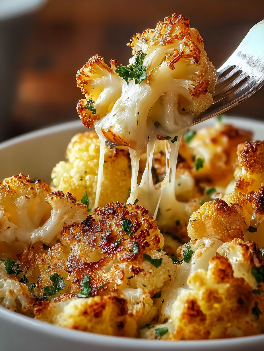 Eine Schüssel mit Kartoffeln, die mit Käse und Zwiebeln garniert sind.