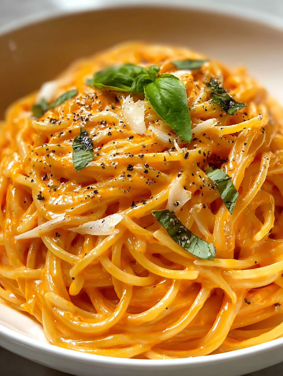 Eine Schüssel mit Pasta, die mit Parsley garniert ist.