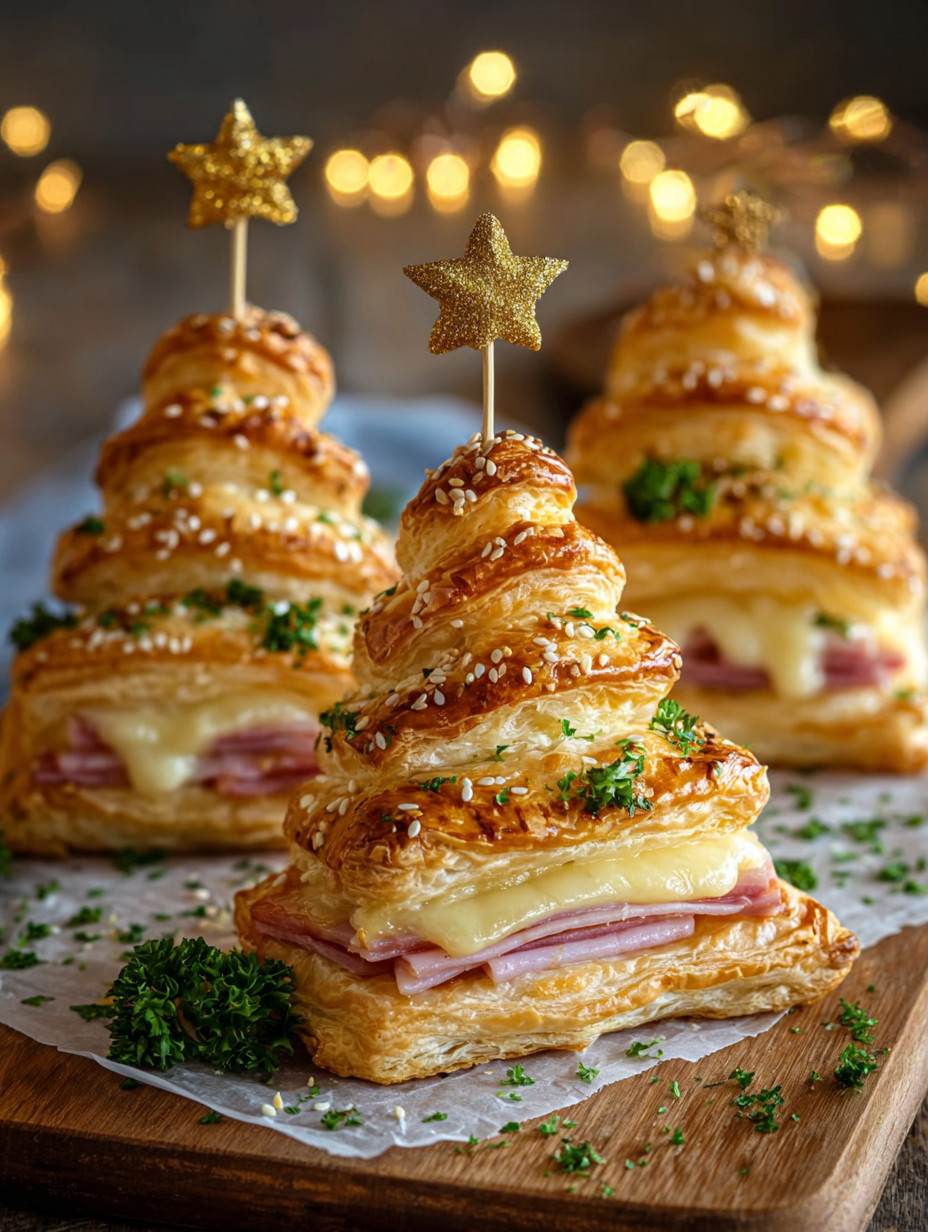 Eine Schokoladentorte mit Sandwiches und Käse.