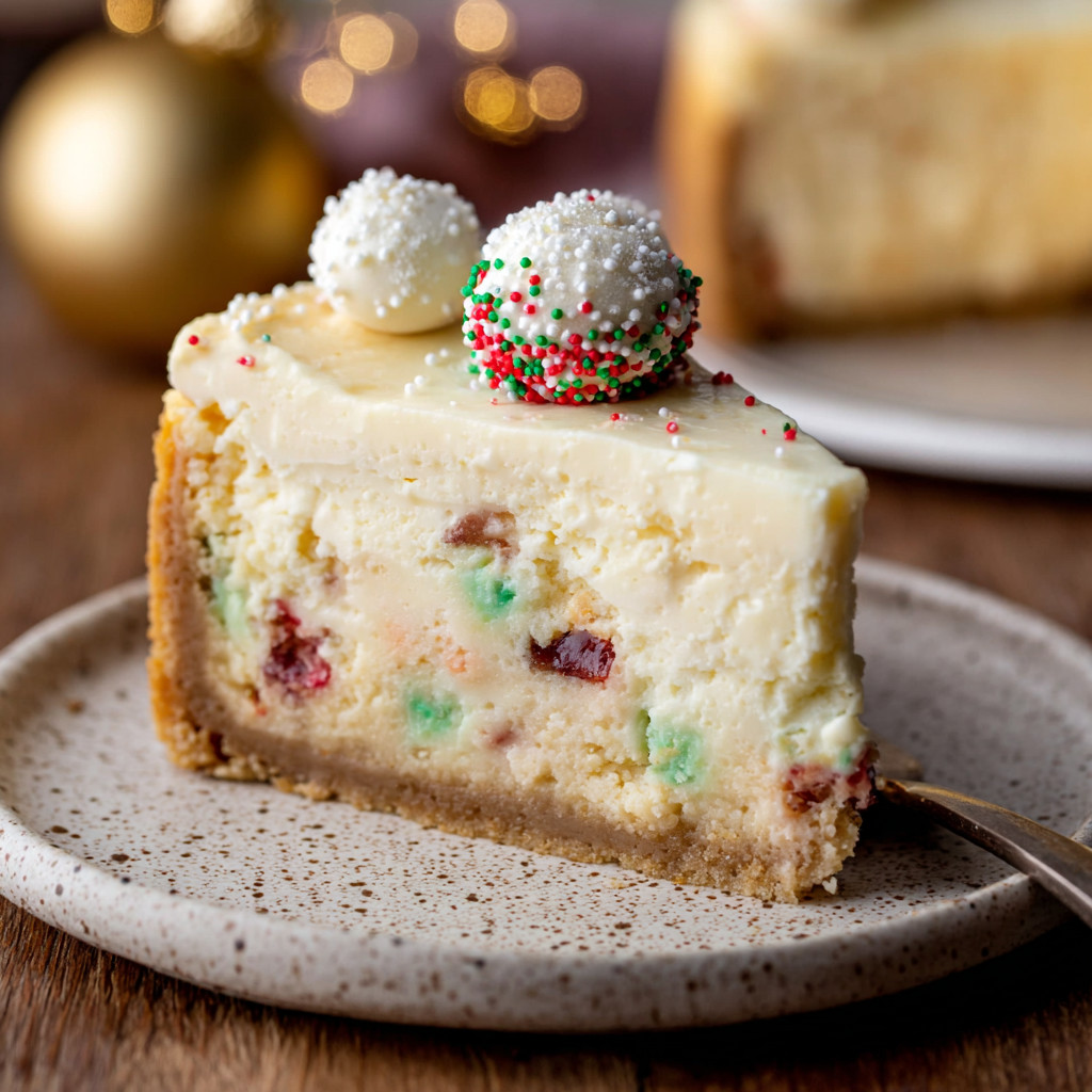 Eine Scheibe Käse mit Raspberry- und Baumwollenkugeln darauf.