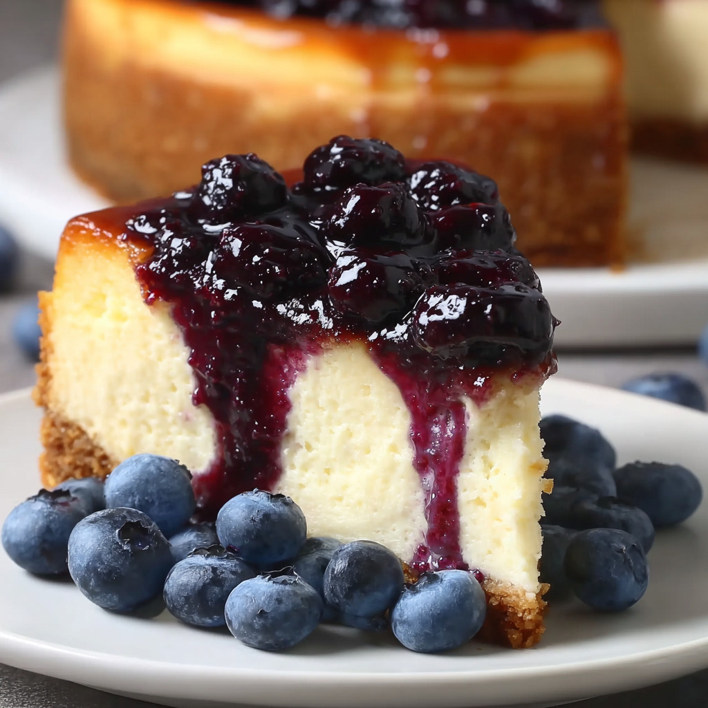 Eine Schokoladenkugel mit Blaubeeren auf einem weißen Teller.