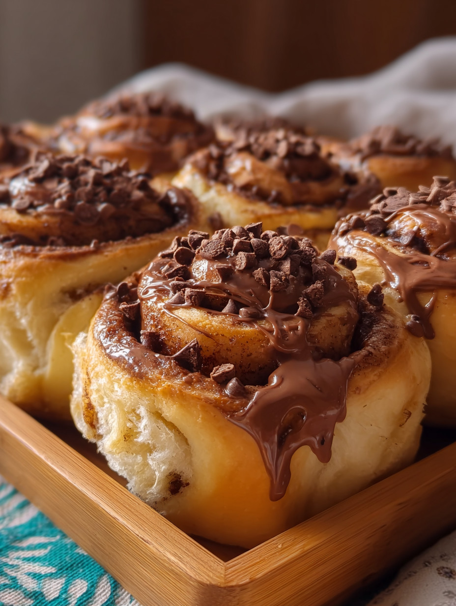 Ein Batch von Chocolate-Chip-Pretzels auf einem Boden.