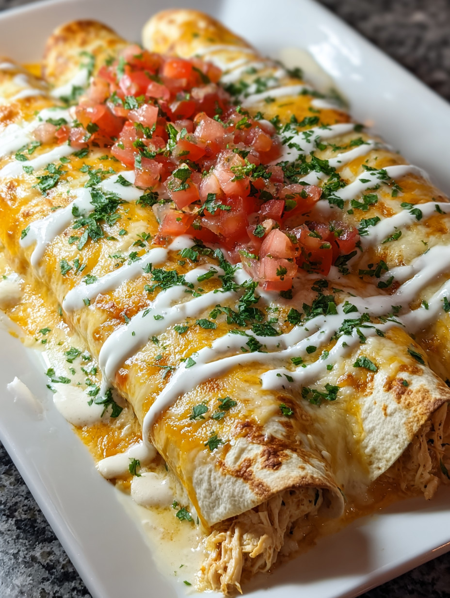 Eine Tortilla mit Tomaten und Pesto auf einem weißen Plate.