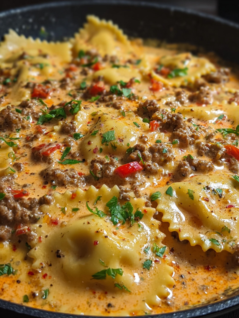 Eine Aufnahme von Penne mit Käse und Tomaten.