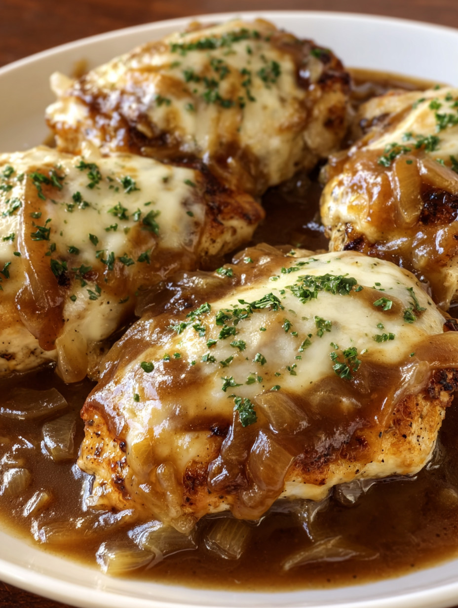 Eine Platte mit gegrillten Chicken-Stücken, die mit Sauce und Kräutern garniert sind.