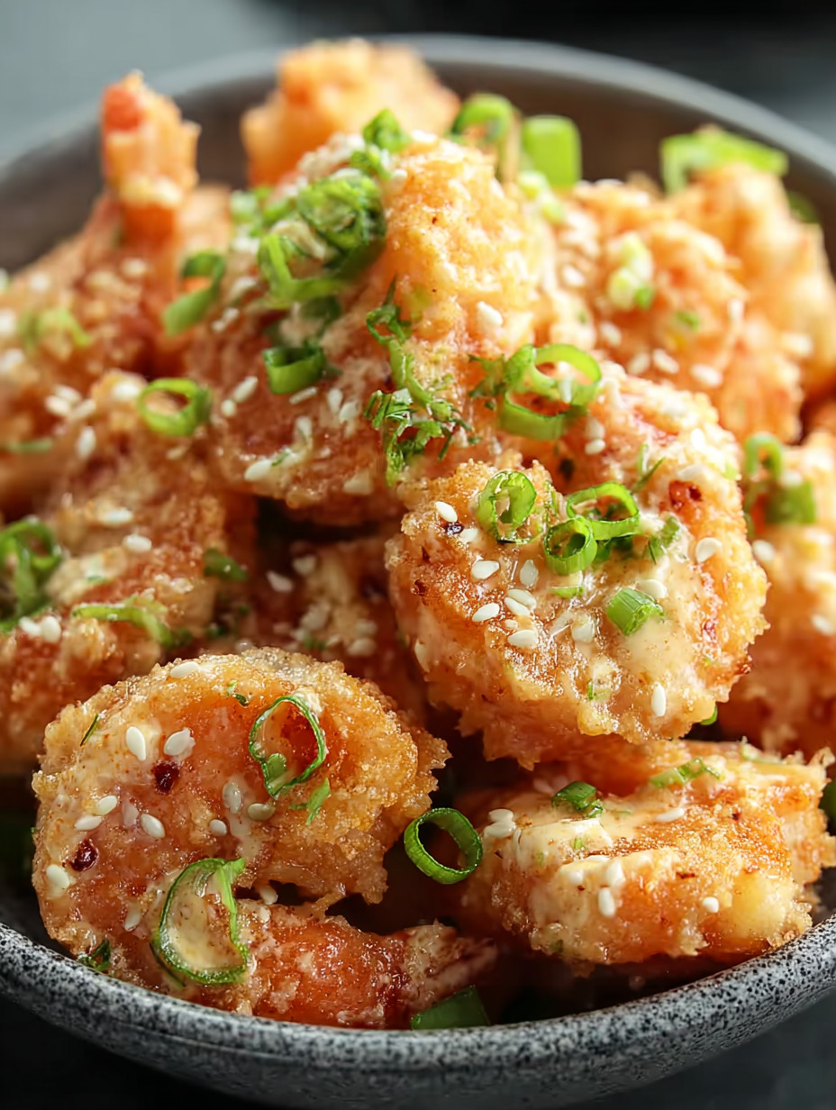 Ein Bild von einer Schüssel mit gegrilltem Fisch, der mit Sesam und Zwiebeln garniert ist.