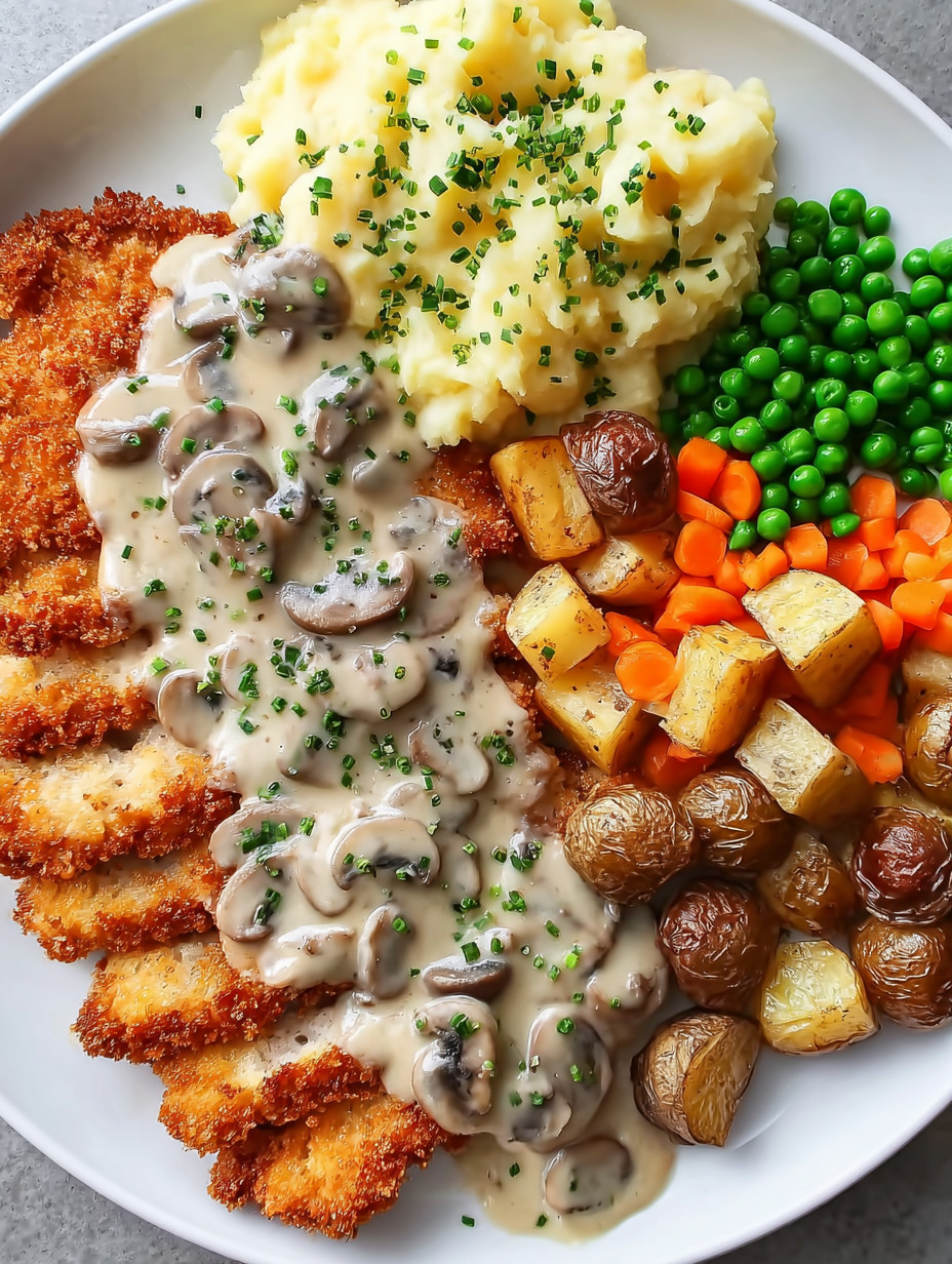 Eine Platte mit verschiedenen Gerichten, darunter Kartoffeln, Paprika, Zwiebeln, Käse und Mushrooms.