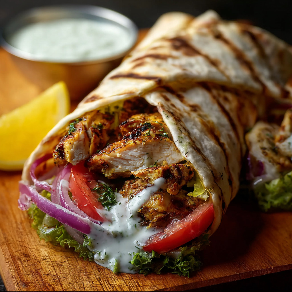 Ein Sandwich mit Käse, Tomaten, Zwiebeln und Linsen auf einem Teller.