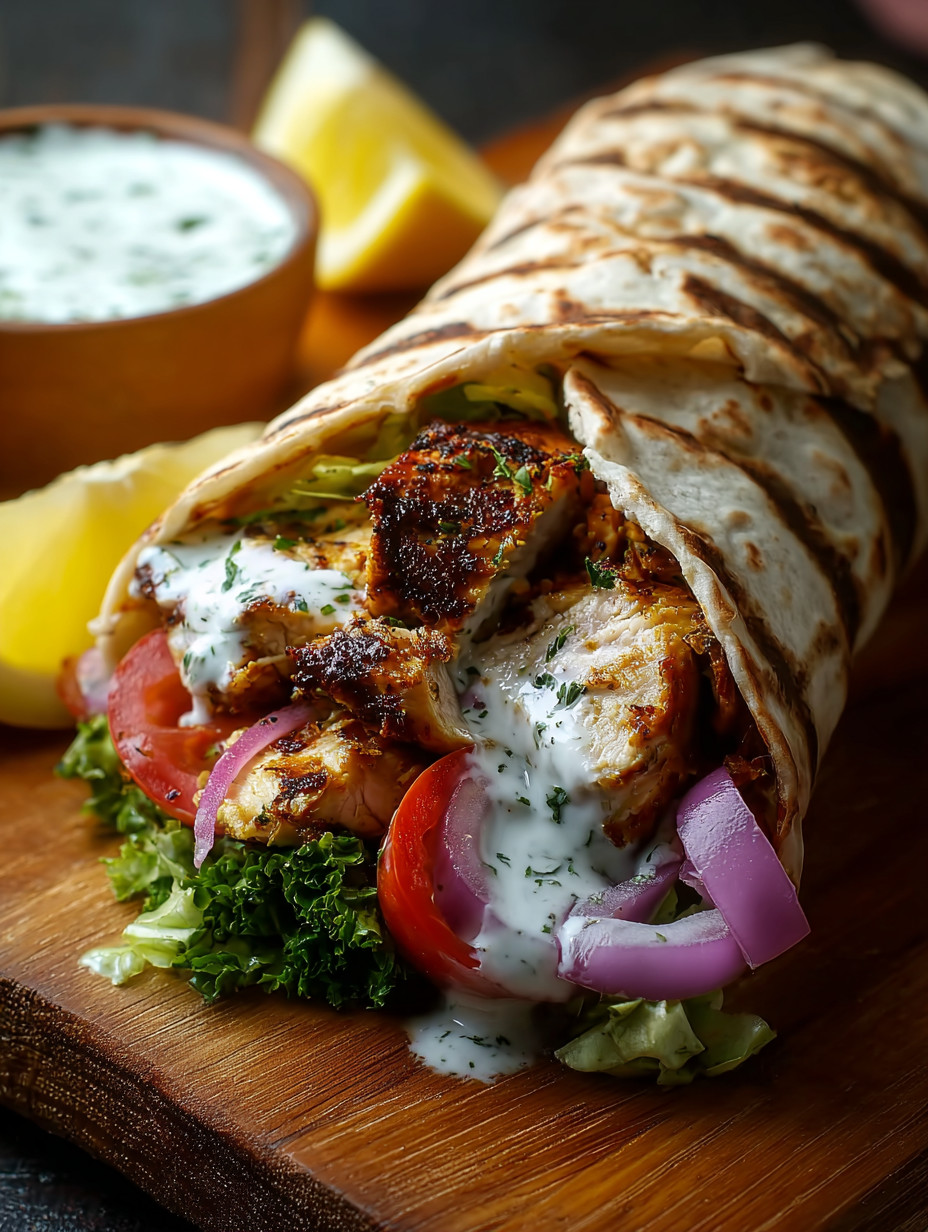 Ein Sandwich mit Käse, Tomaten, Zwiebeln und Brokkoli auf einem Tisch.