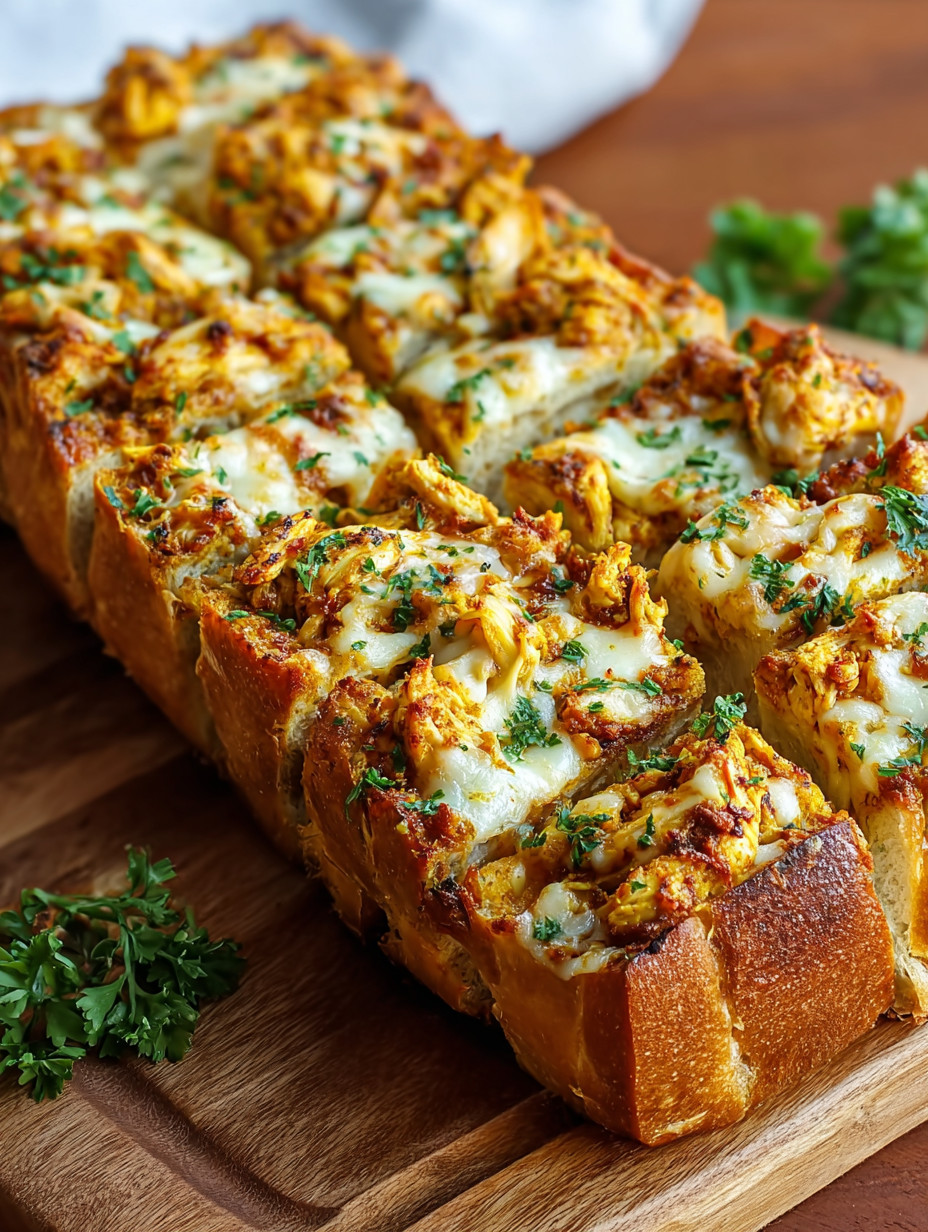 Eine Scheibe Toast mit Käse und Zwiebeln auf einem Tisch.
