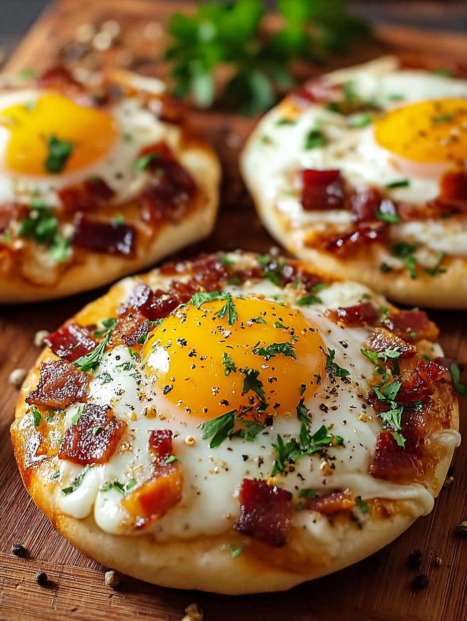 Zwei Eier auf einem Brot.