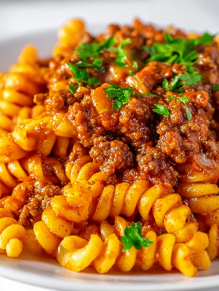 Eine Schüssel mit Pasta und Kartoffeln, die mit grünen Zwiebeln garniert sind.