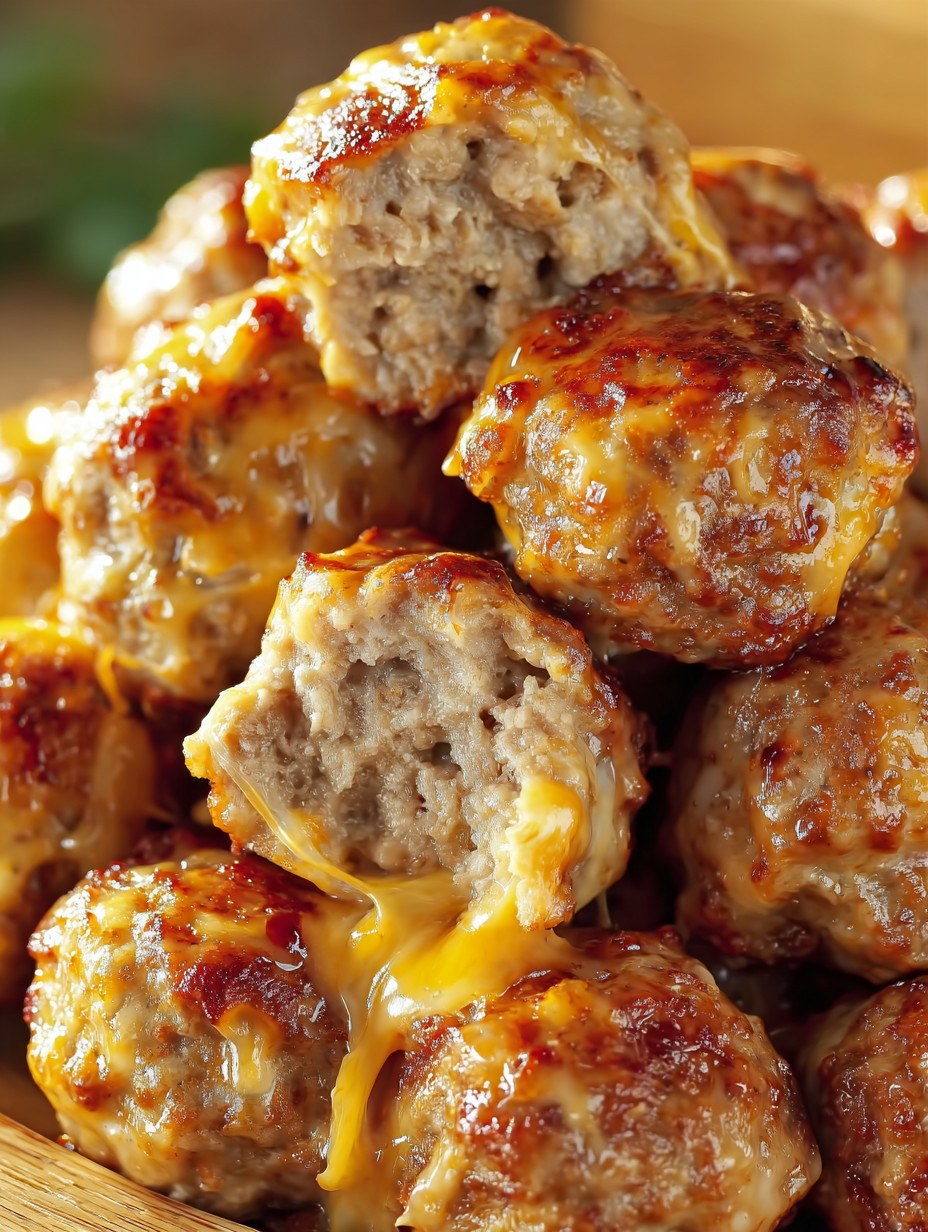 Eine Gruppe von saurem Käsekugeln, die in einer Schüssel auf einem Tisch liegen.