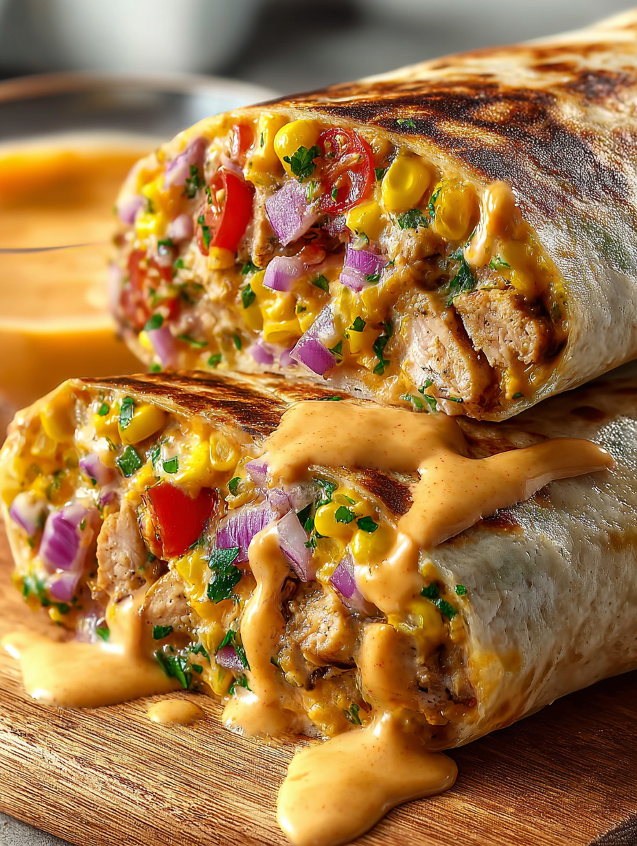 Ein prägnantes Bildbeschreibungstext auf Deutsch lautet: "Ein Sandwich mit Kartoffeln, Tomaten, Koriander und Mayonnaise auf einem Tisch."