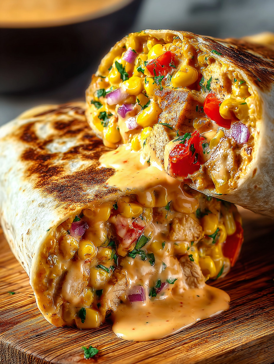 Ein Sandwich mit Kartoffeln, Tomaten, Koriander und Cheddar-Käse.