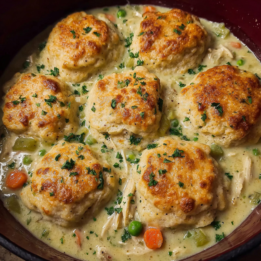 Ein Topf mit einer Suppe, die mit Kartoffeln, Karotten und anderen Gemüse zubereitet wurde.