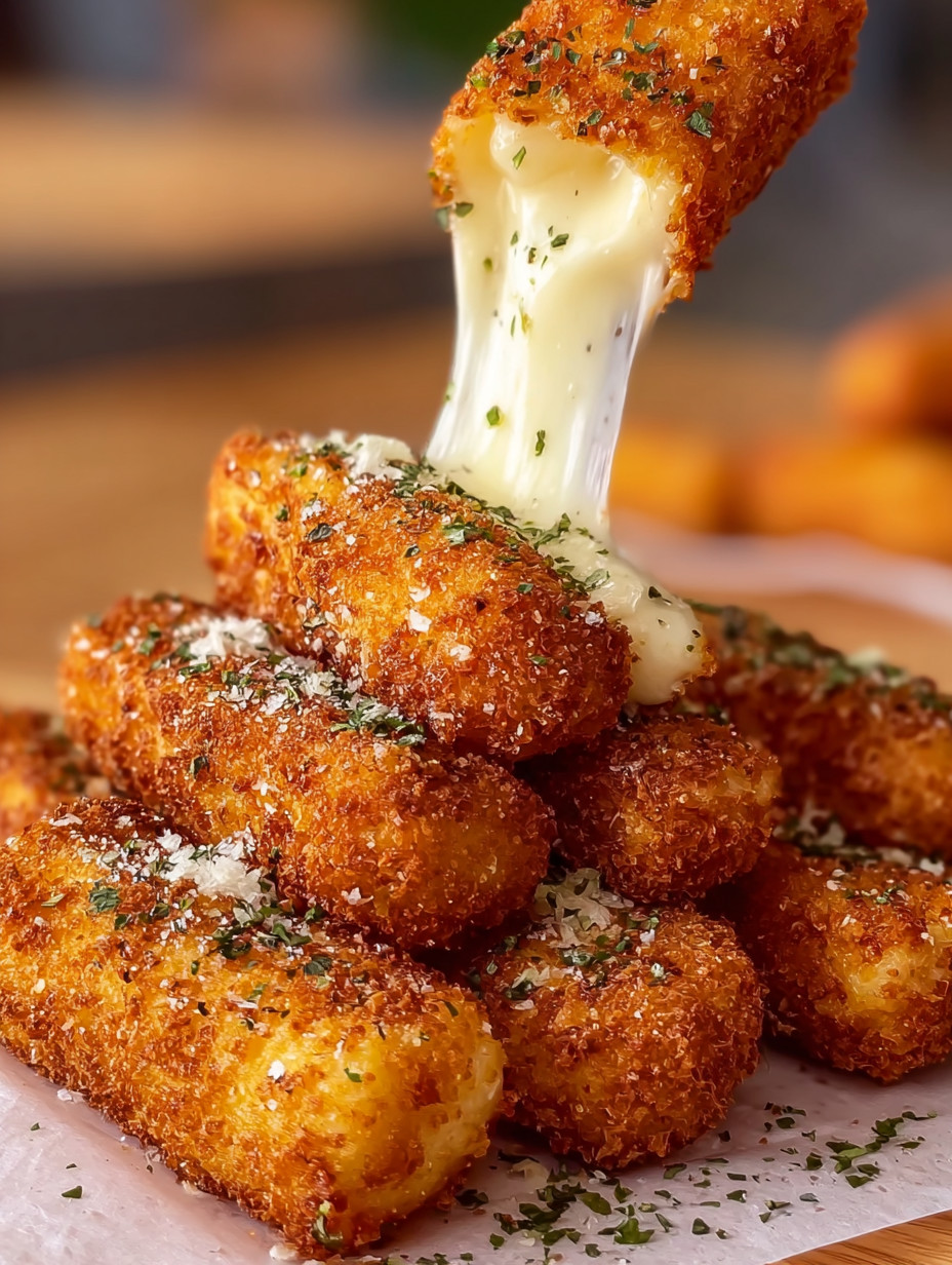 Eine Platte mit knusprigen, frittierten Pommes, die mit frischem Käse bestrichen sind.