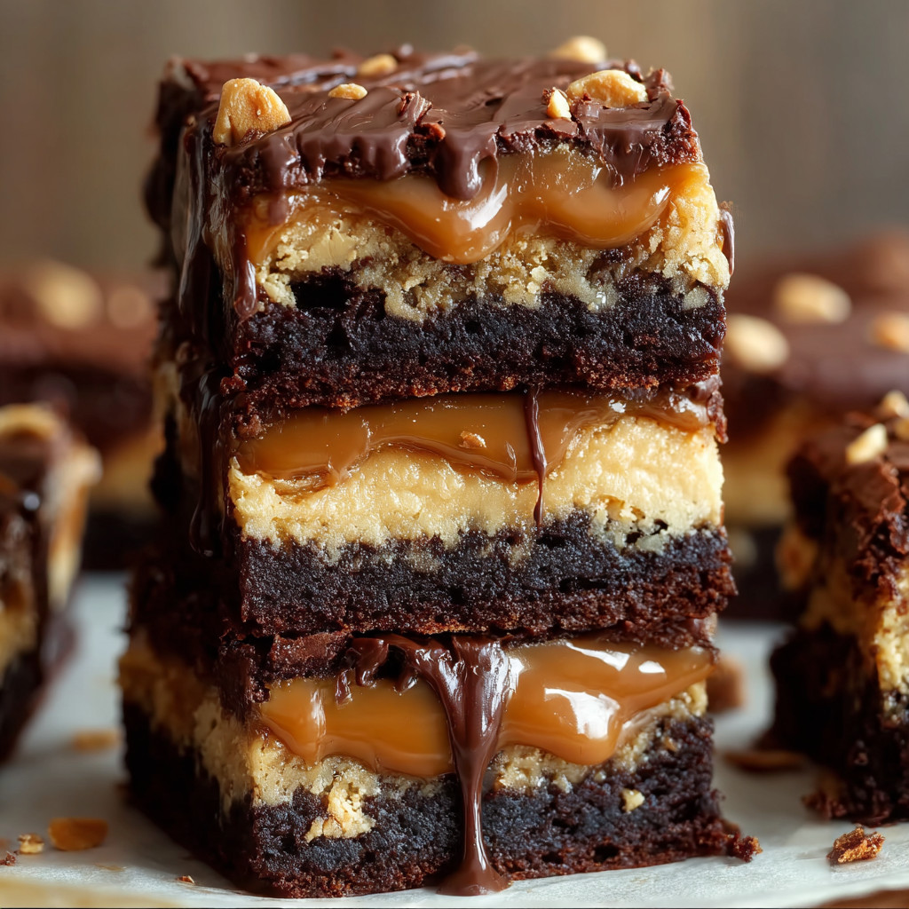 Eine Schokoladenküche mit Schokoladenkuchen, die mit Schokoladenglasur und Walnüssen garniert sind.