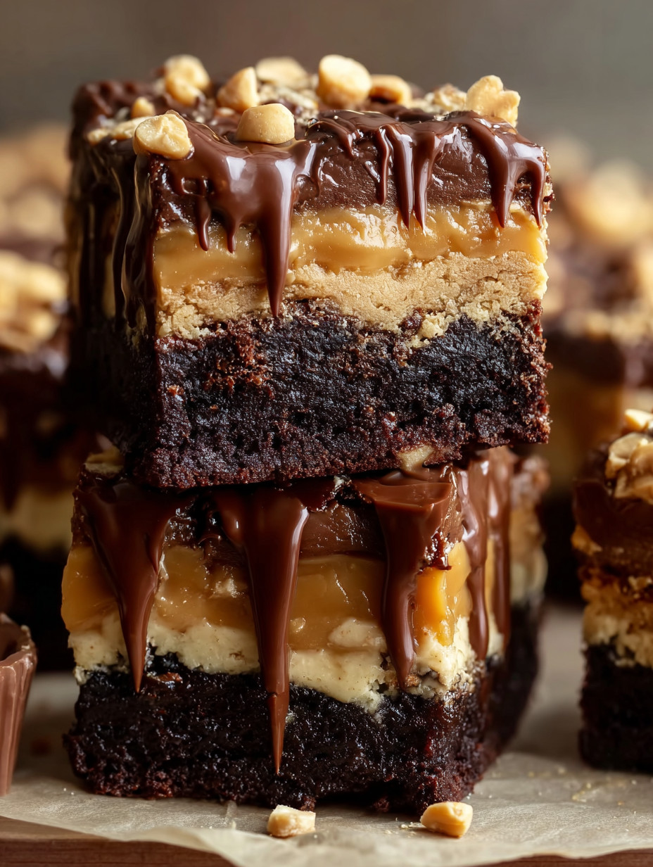 Eine Schokoladensuppe mit Schokoladenglasur, Nüssen und Schokoladenglasur auf einem Teller.