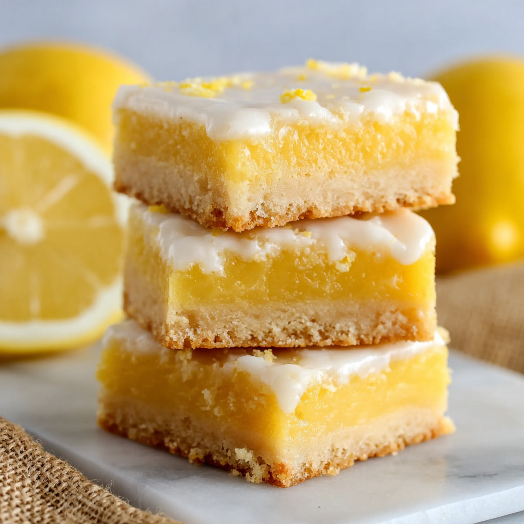 Zwei Stücke leckeres, weiches, weißes und gelbes Gebäck mit Zitrusgeschmack, die auf einem Teller liegen.