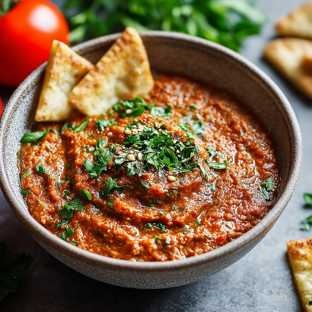 Ein Schalen mit einer Tomaten-basierten Sauce, die mit Zwiebeln und Gewürzen zubereitet wurde.