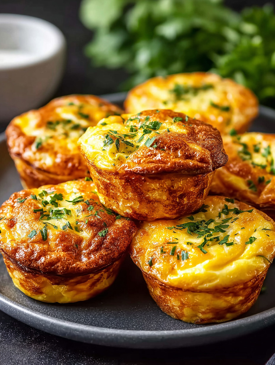 Ein Plate mit 4 quarkigen, frisch zubereit