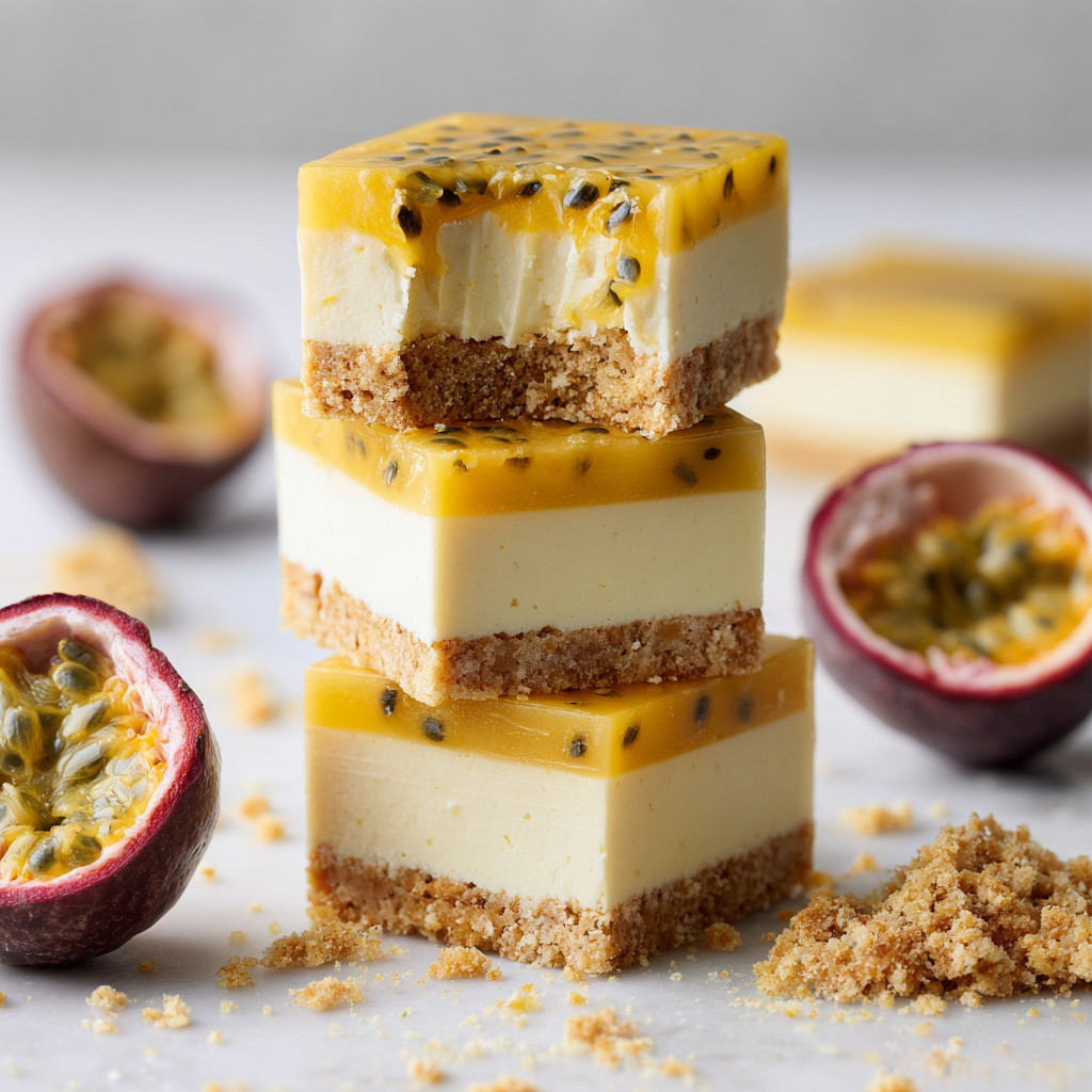 Eine Schicht aus Kokosnuss und Vanille auf einer Platte.