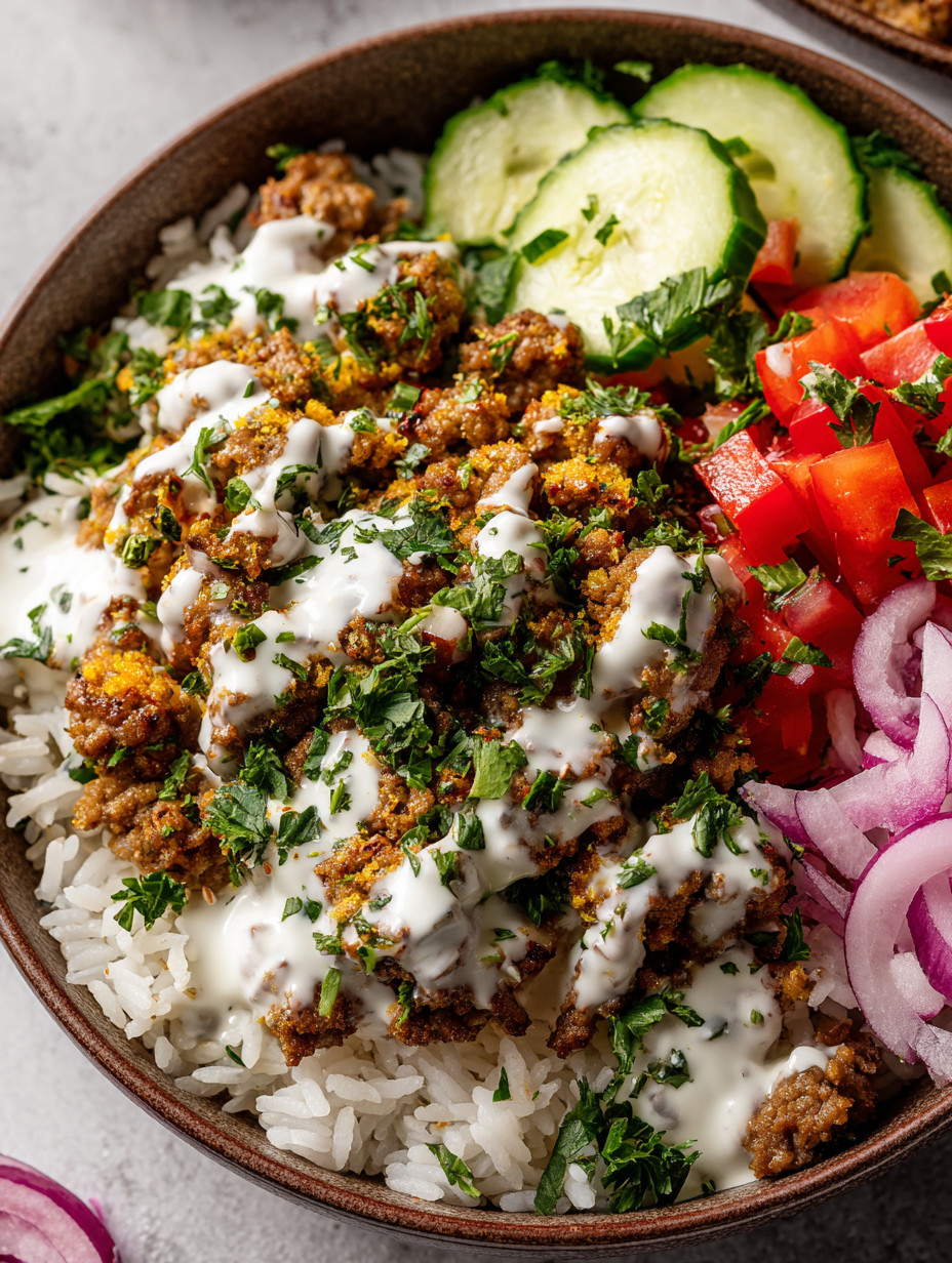 Ein Becher mit einer Mischung aus Rice, Käse, Zwiebeln, Tomaten, Zucchini und Onions.