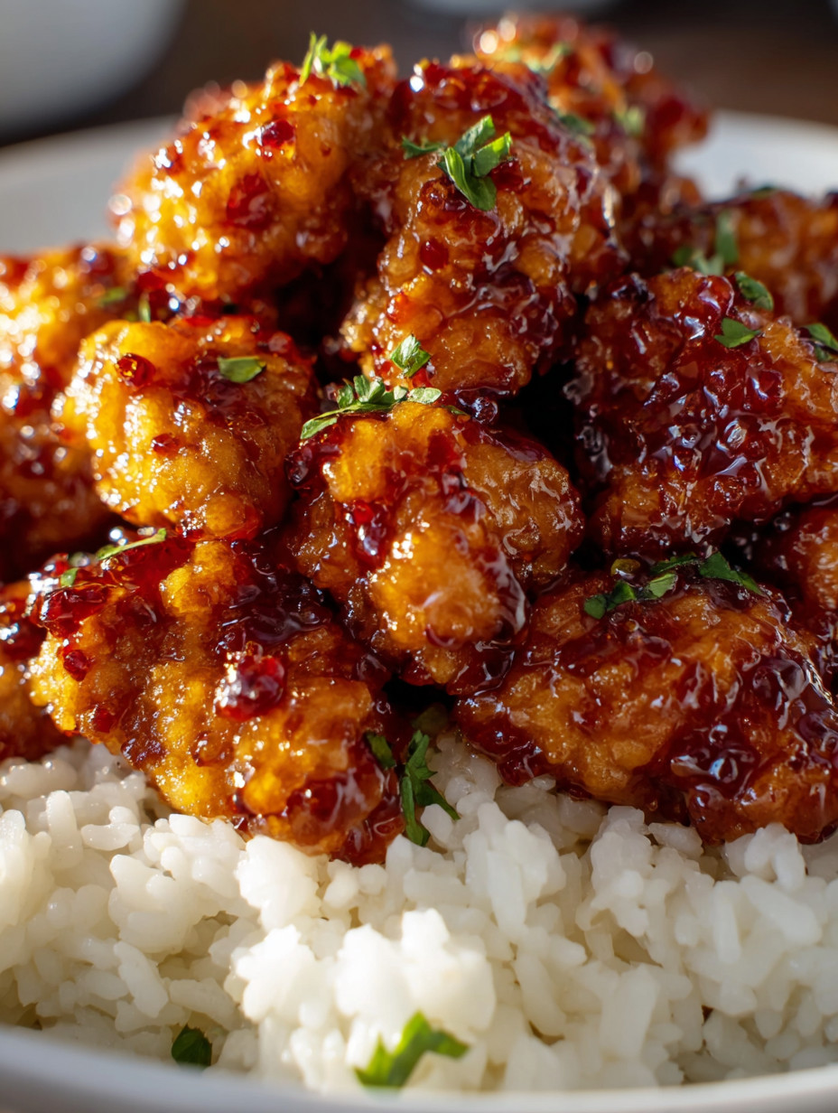 Ein Bild von einer Platte mit chinesischem Essen, das aus Kichererbsen und Kartoffeln besteht.