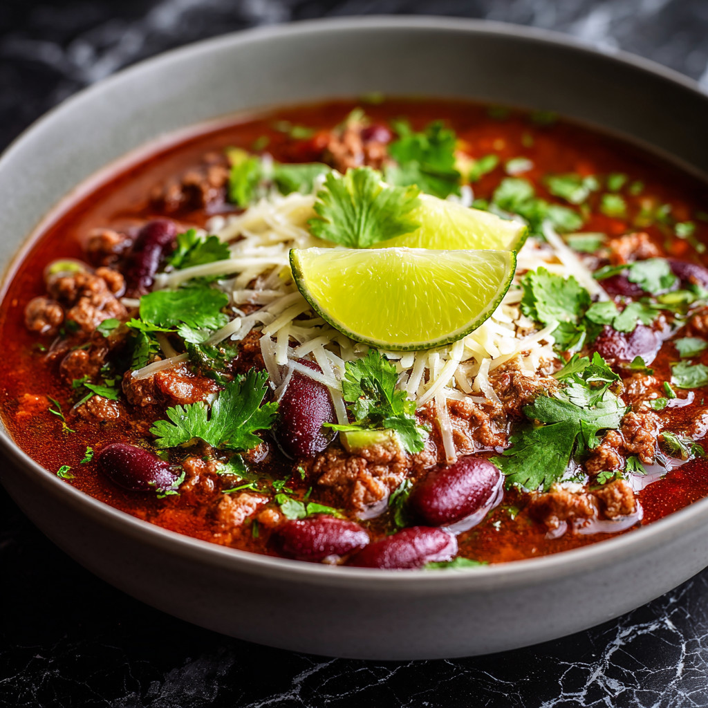 Ein Schalen mit einer Mischung aus Kartoffeln, Tomaten, Beansprouts, Koriander und Chili.