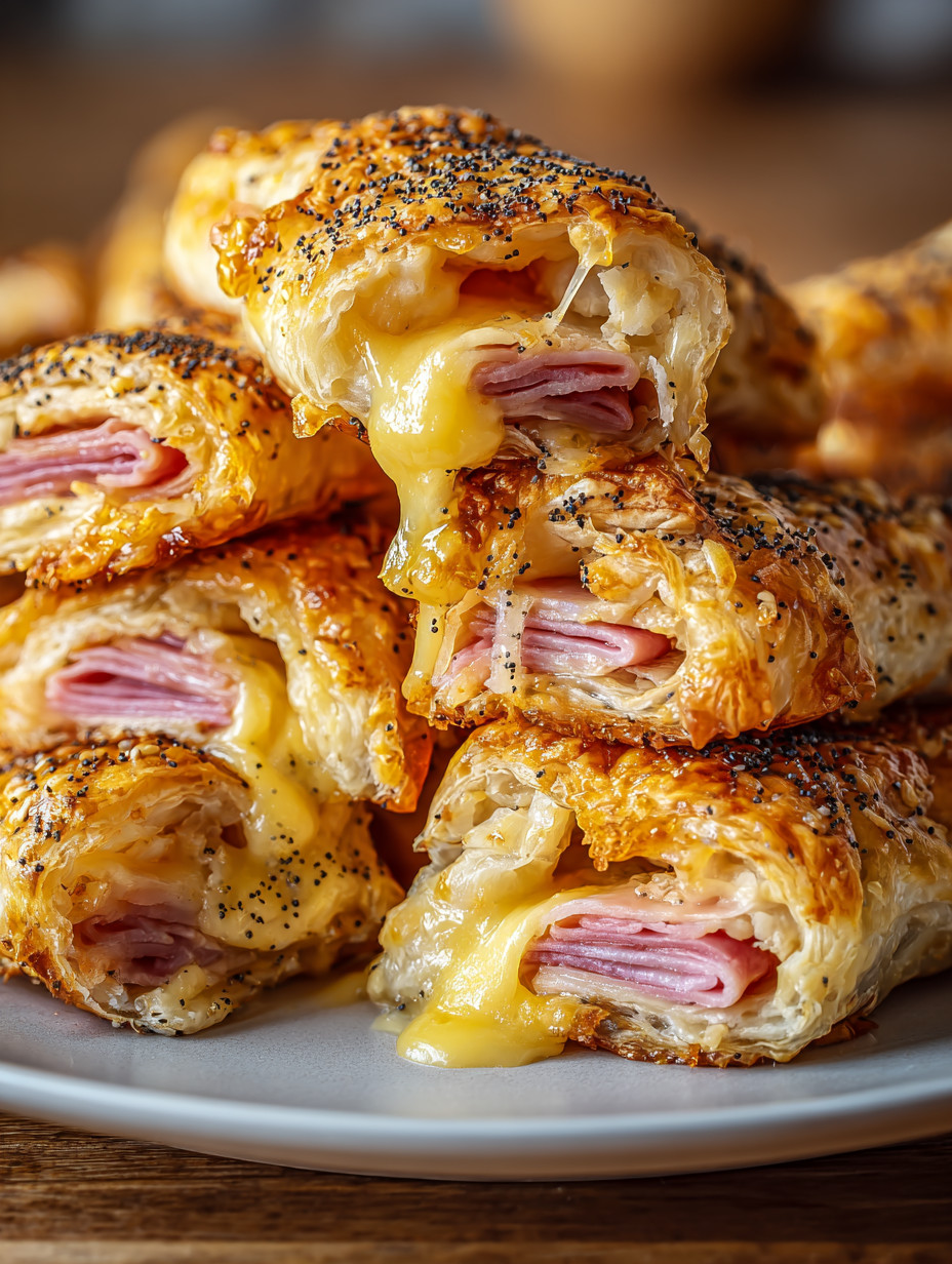 Eine Platte mit Sandwiches, die mit Käse und Salat belegt sind.