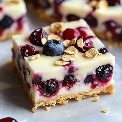 Ein Stück Cranberry Bliss Bars Starbucks White chocolate auf einem Teller.