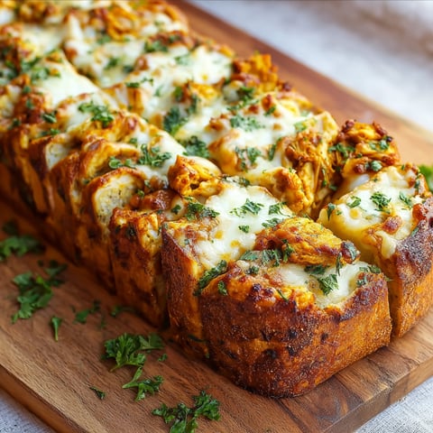 Eine Scheibe Käse-Pizza auf einem Brett.